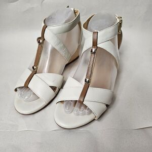 Nurture Cream Strappy Leather Nayomi 8M Womens Shoes